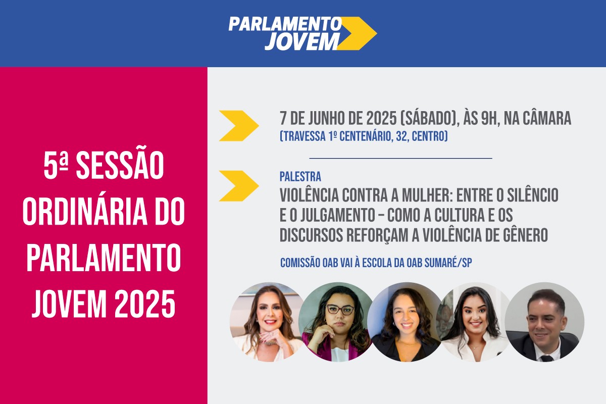 Parlamento Jovem debate violência contra a mulher em palestra da OAB Sumaré