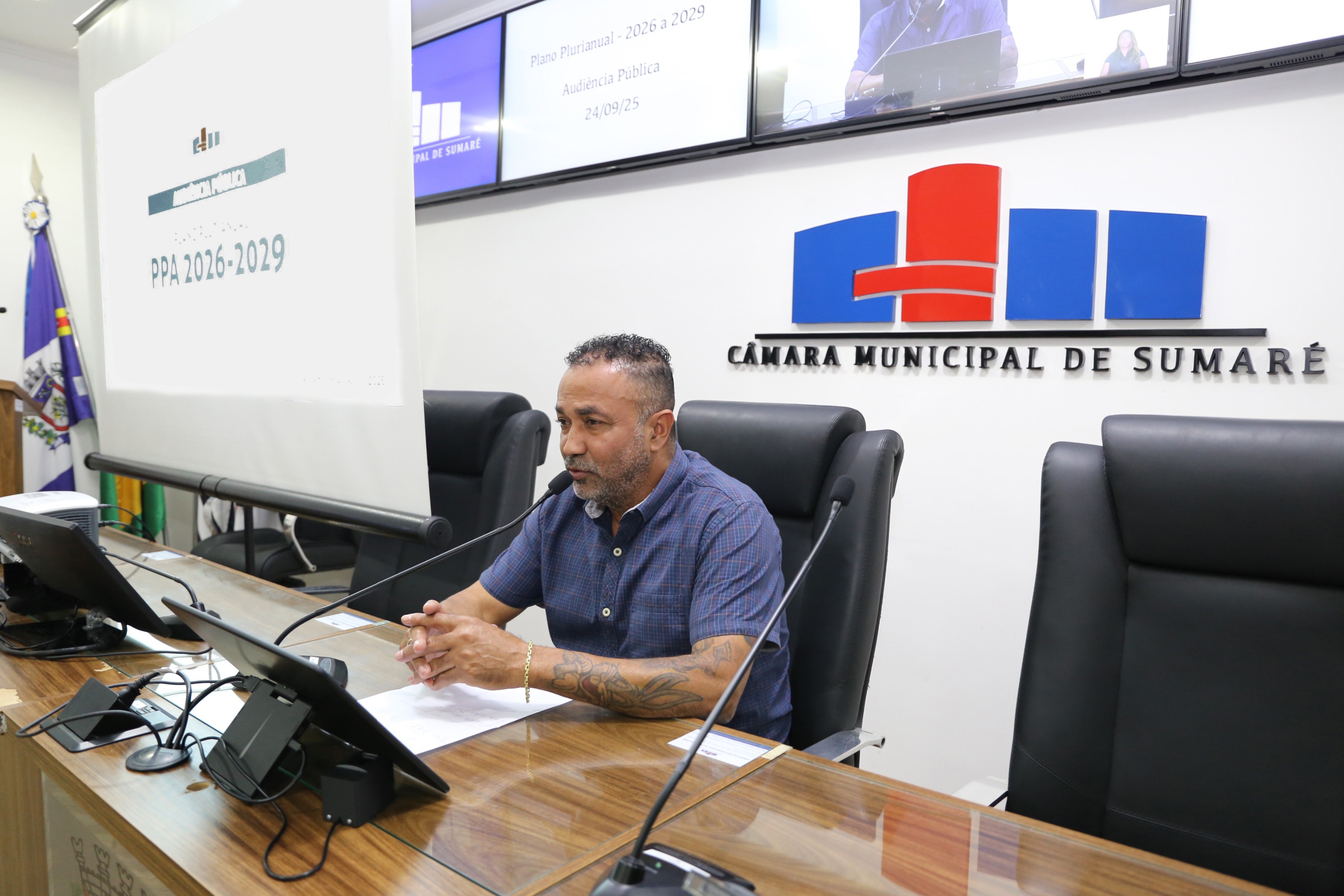 Plano Plurianual 2026-2029 de Sumaré é apresentado na Câmara Municipal