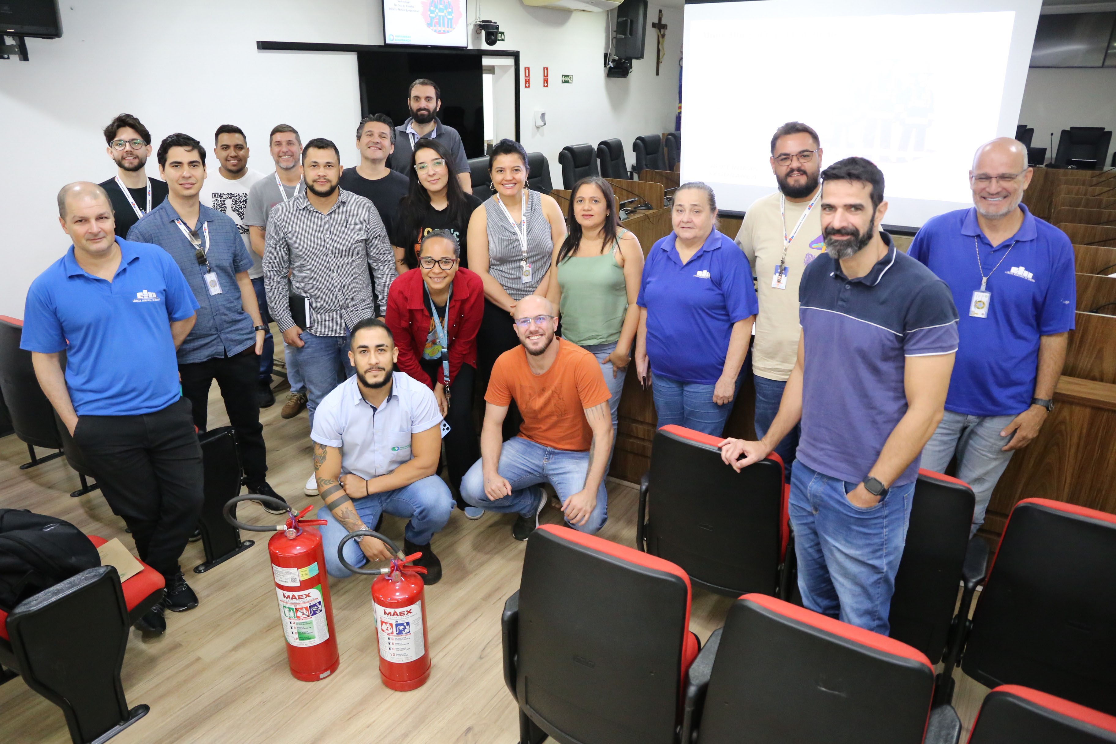 Servidores da Câmara participam de capacitação em prevenção e combate a incêndios   