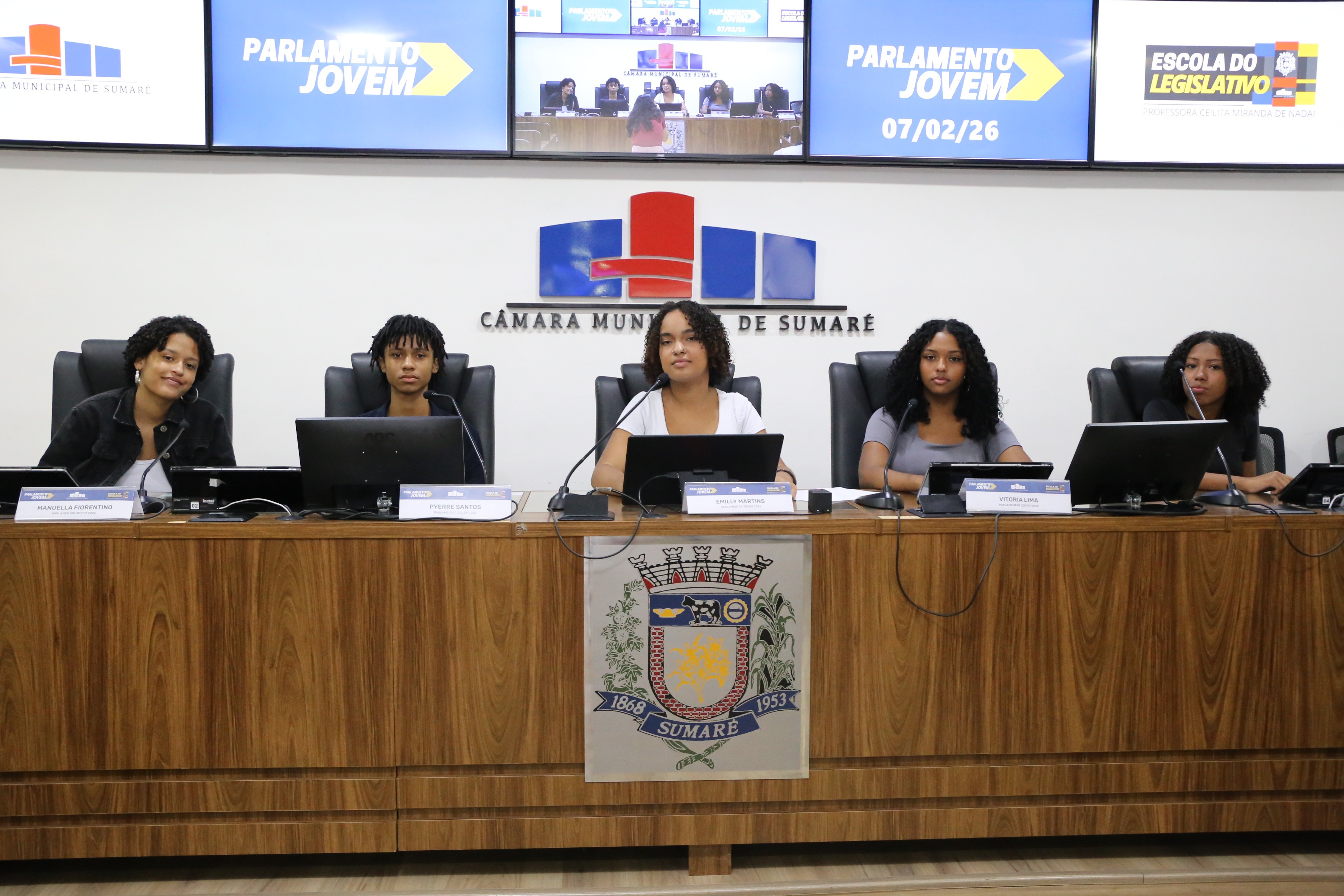 Parlamento Jovem de Sumaré elege Mesa Diretora para primeiro semestre de 2026