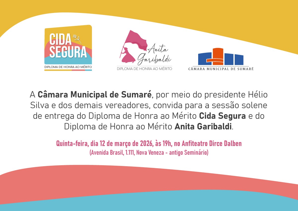 Câmara de Sumaré reconhece trajetórias de 16 mulheres com títulos de Honra ao Mérito