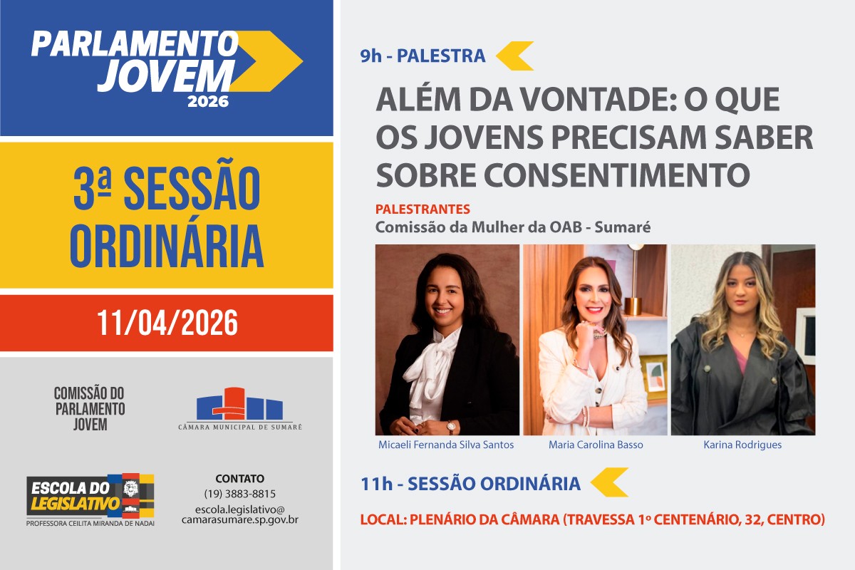 Parlamento Jovem debate consentimento e combate à violência de gênero